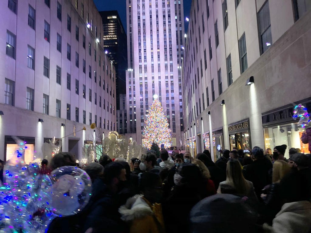 The Rockefeller Christmas tree.