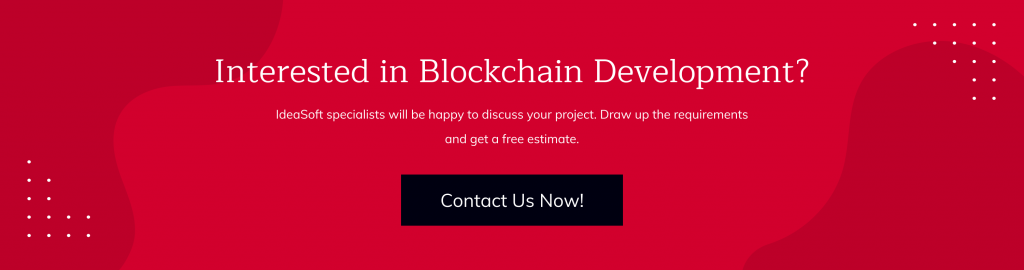 Banner with Preposition about Development Blockchain Games project