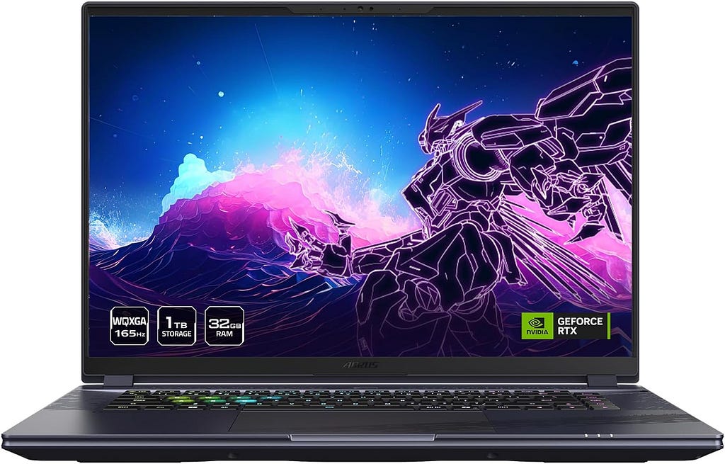 GIGABYTE - AORUS 16X (2024) Gaming Laptop - 165Hz 2560x1600 WQXGA - NVIDIA GeForce RTX 4070 - Intel i7-13650HX - 1TB SSD with 32GB DDR5 RAM - Win11 Home AD (AORUS 16X 9SG-43USC64SH)