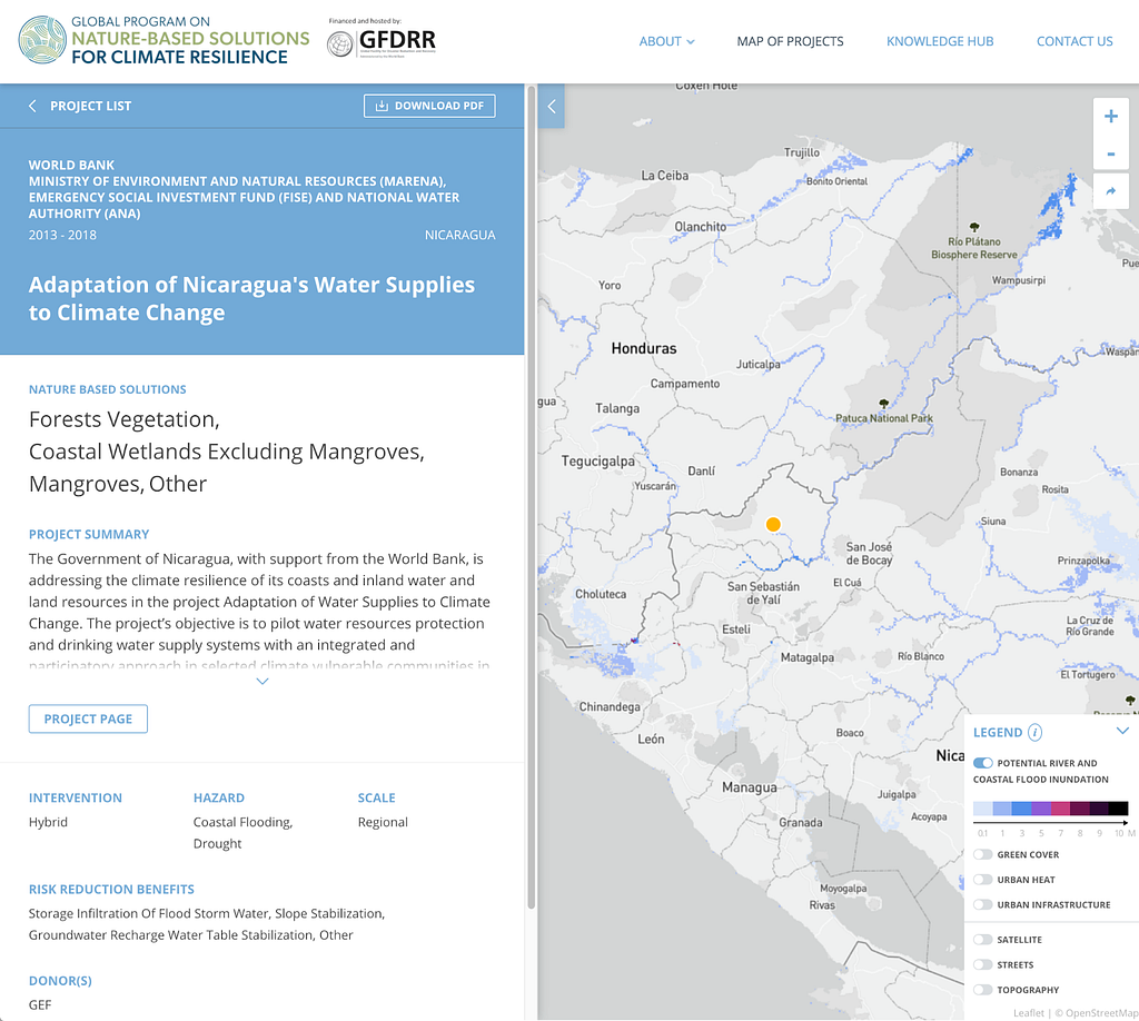 World Bank — Naturebased Solutions Map