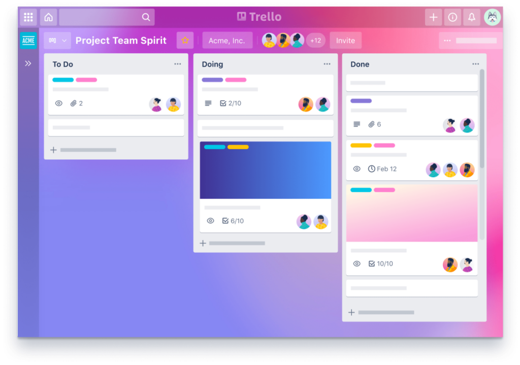 Trello is One of the 13 Best Alternatives to Zoho Software Suite. Image powered by Nimbus Platform