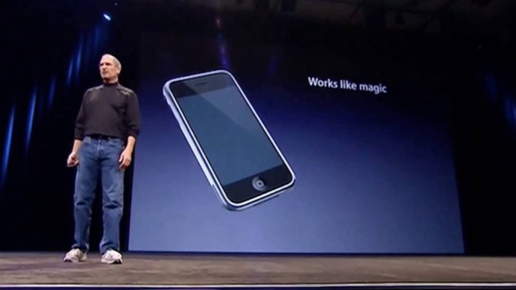 Steve Jobs keynote from the original iPhone launch