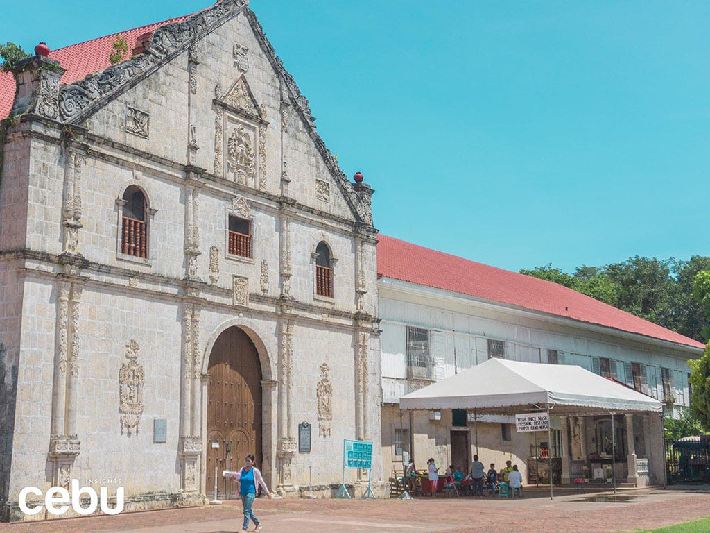 Wide shot of the Argao Church