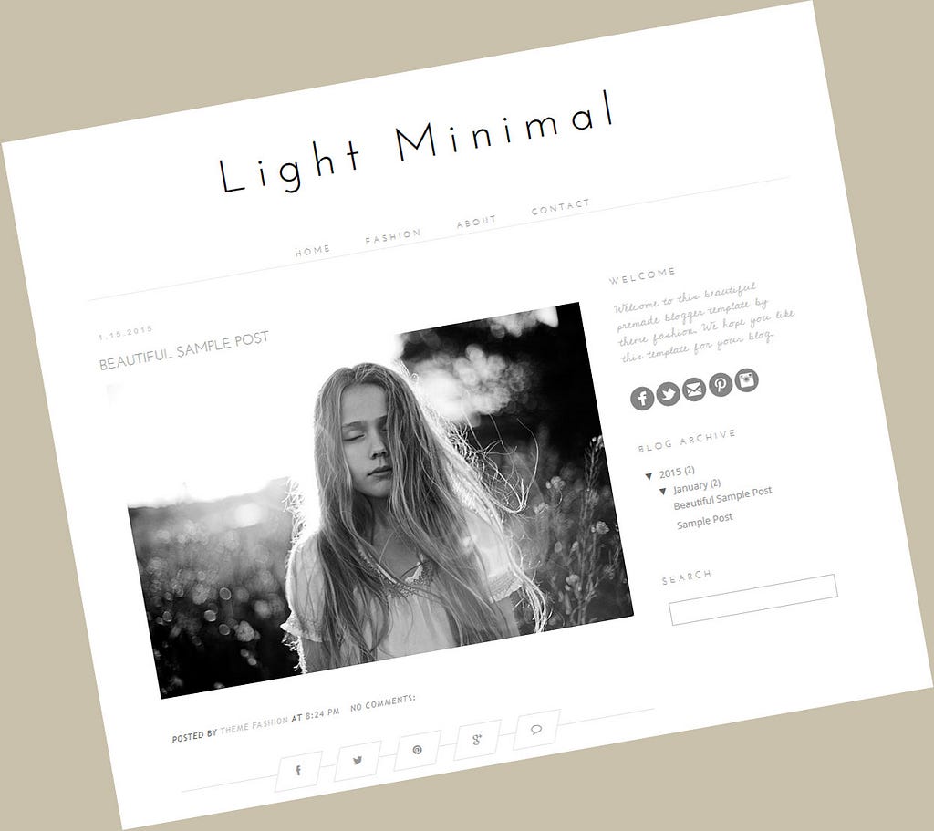 Blogspot Minimalist Templates: Elevate Your Blog's Style