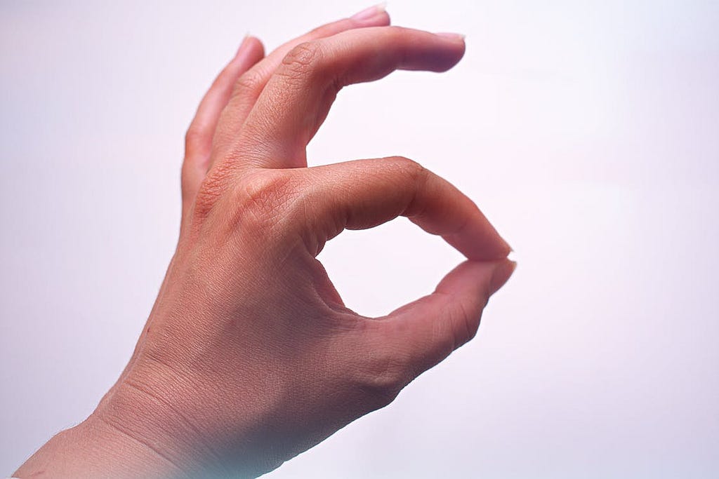 Image of Sign Language ‘F’