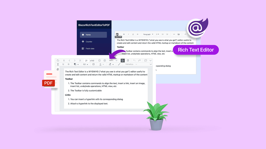 Seamlessly Export Blazor Rich Text Editor Content to PDF