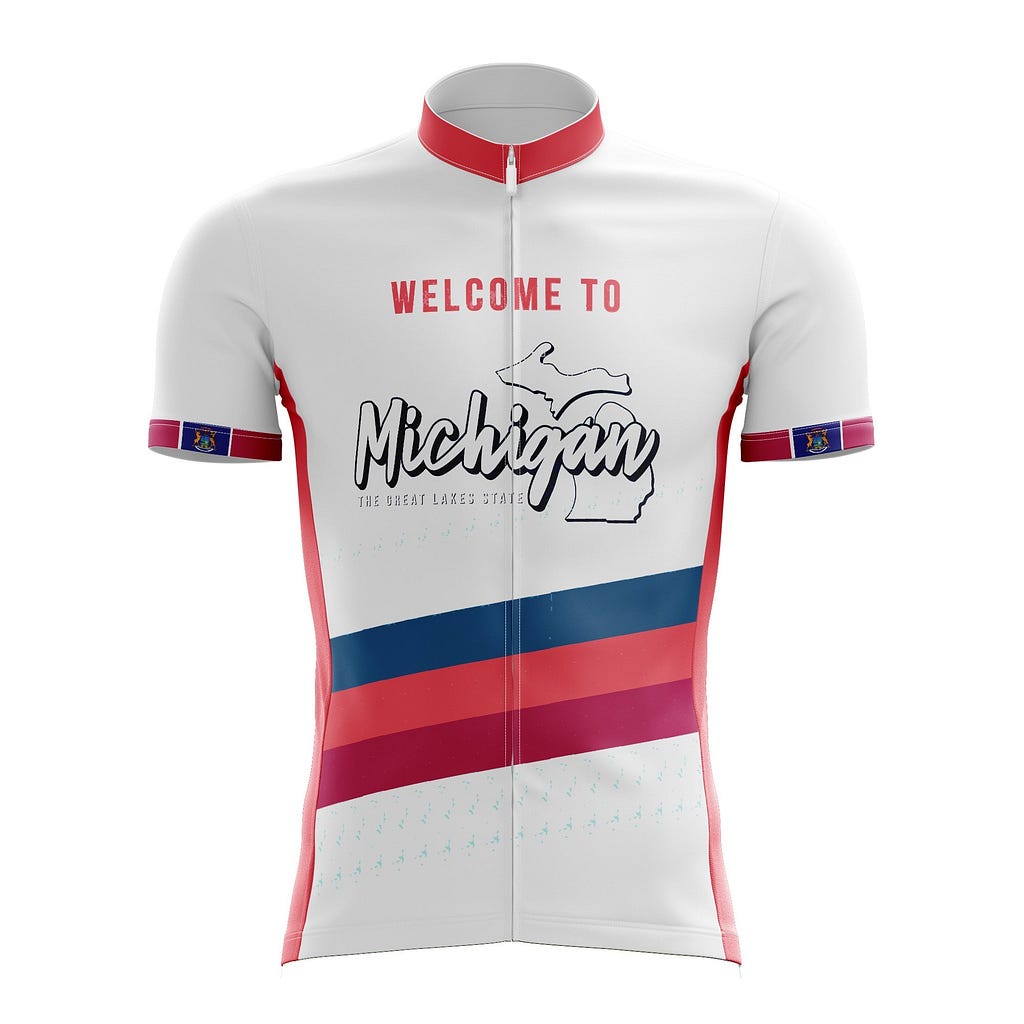 Michigan Cycling Jersey - Ventilated Bike Apparel for Men and Women