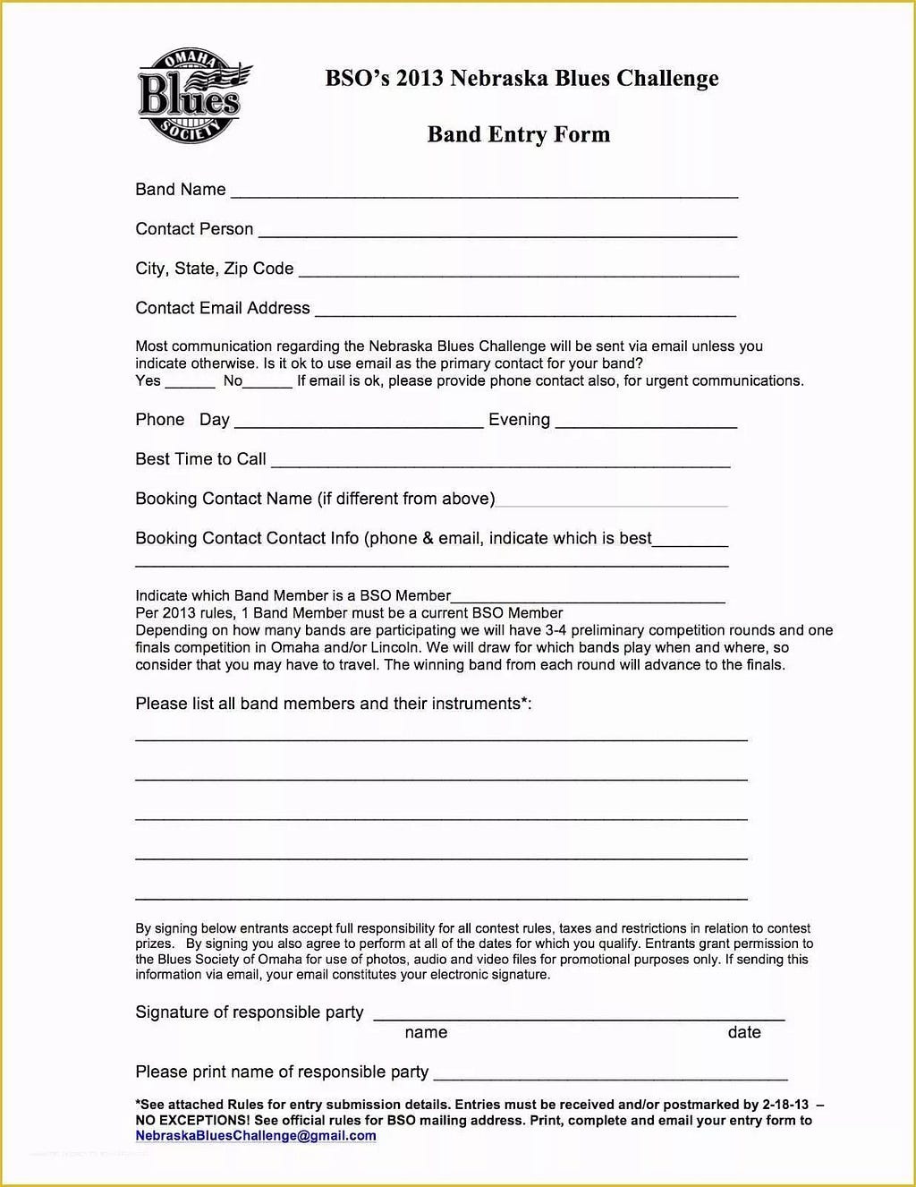 Free Printable Contest Entry form Template Of Entry form Templates Contest Template Word Free