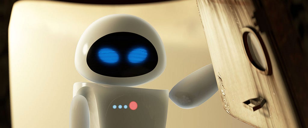 Disney Pixar's Wall-E character EVE