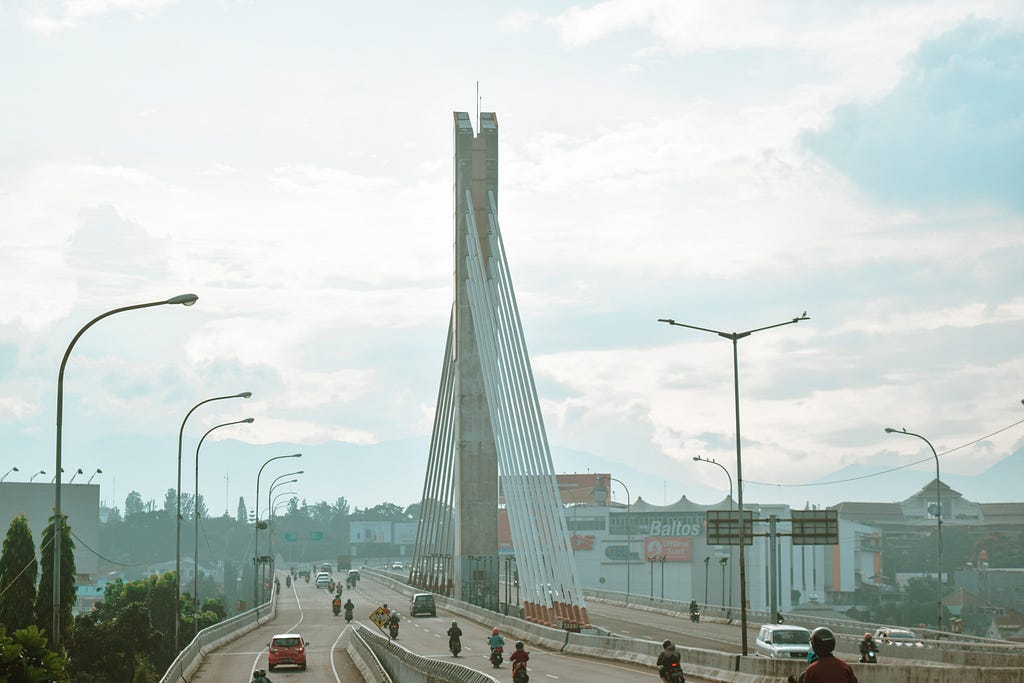 Sebuah flyover di Bandung.