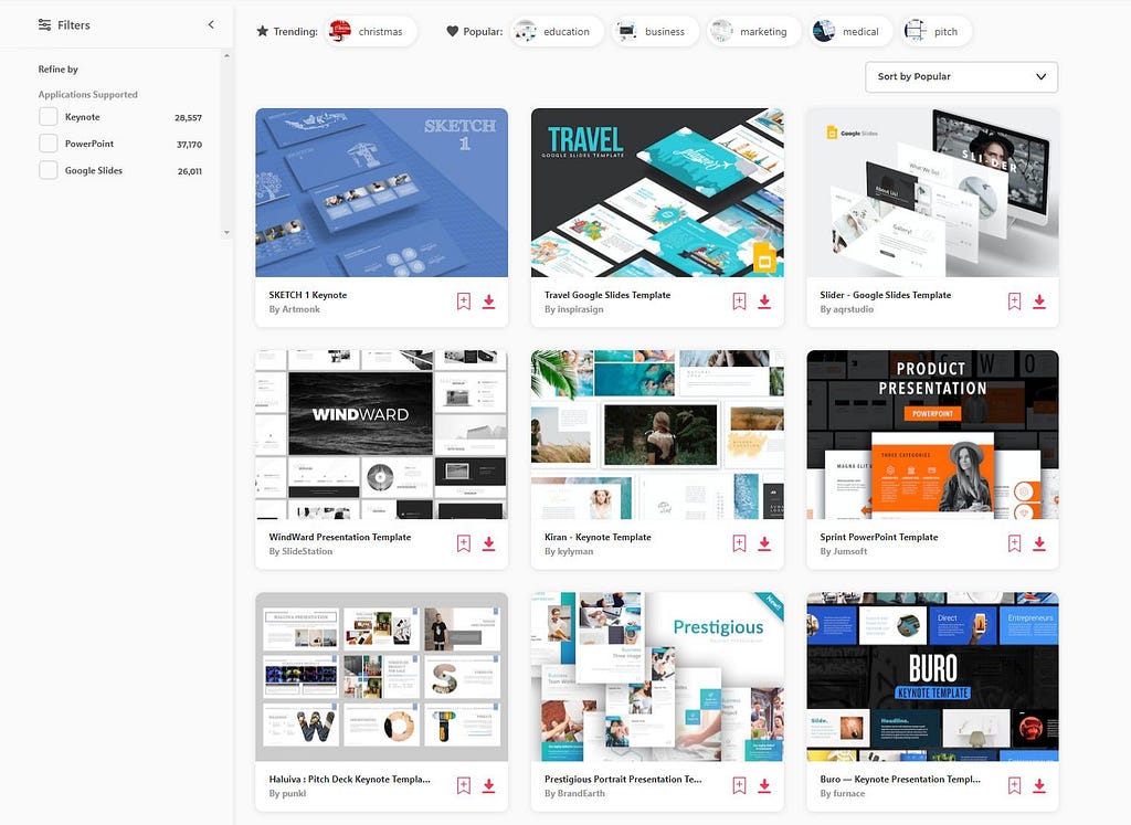 Presentation Templates at Envato Elements