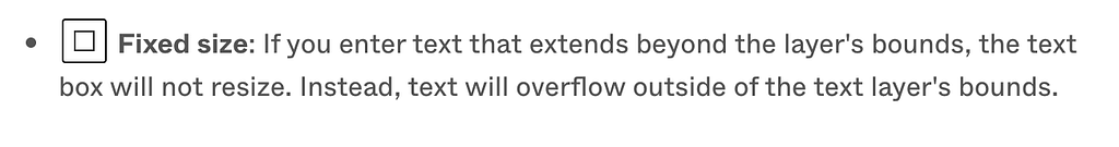 Excerpt from Figma website explaining a feature