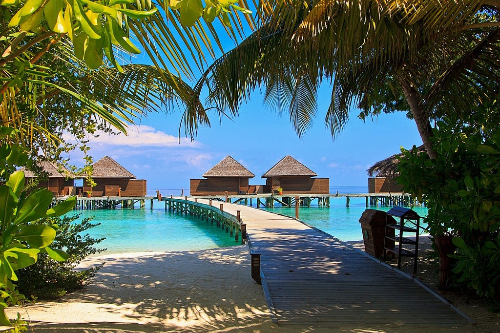 Veligandu Islands in Maldives