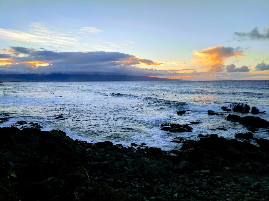 Maui sunsets, Hookipa