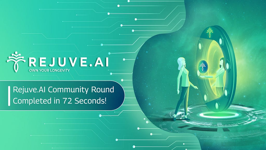 Rejuve.AI’s Community Round Completed in 72 seconds!