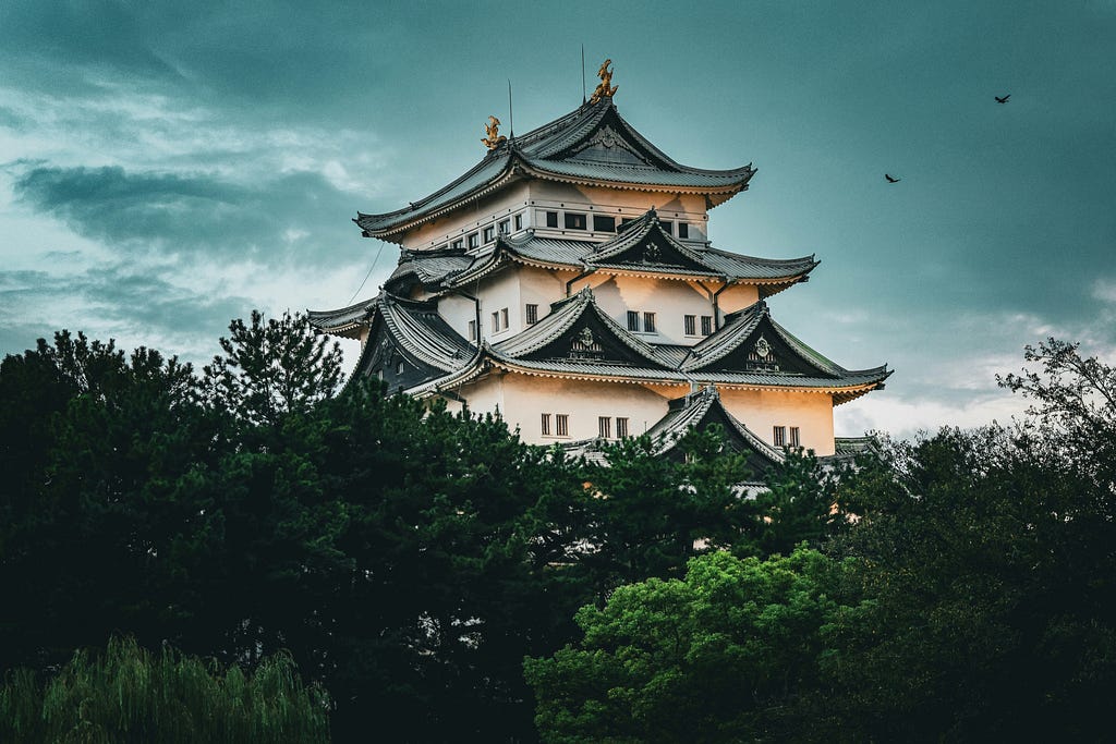 Nagoya castle in the afternoon