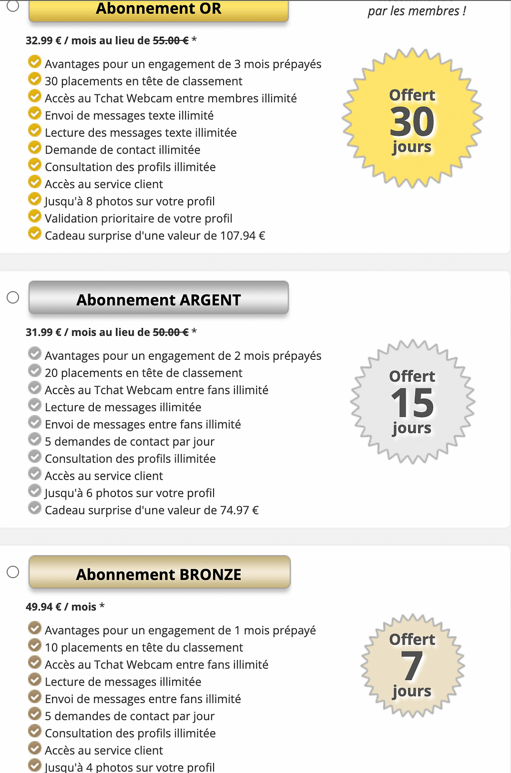 Découvrez nos tarifs attractifs pour des rencontres de qualité sur JM Date.