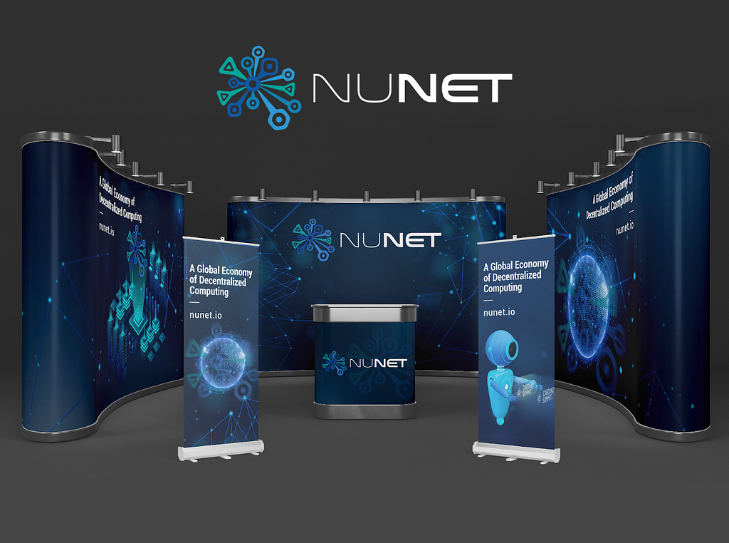 This is how the NuNet virtual booth may appear on the Cardano Summit app