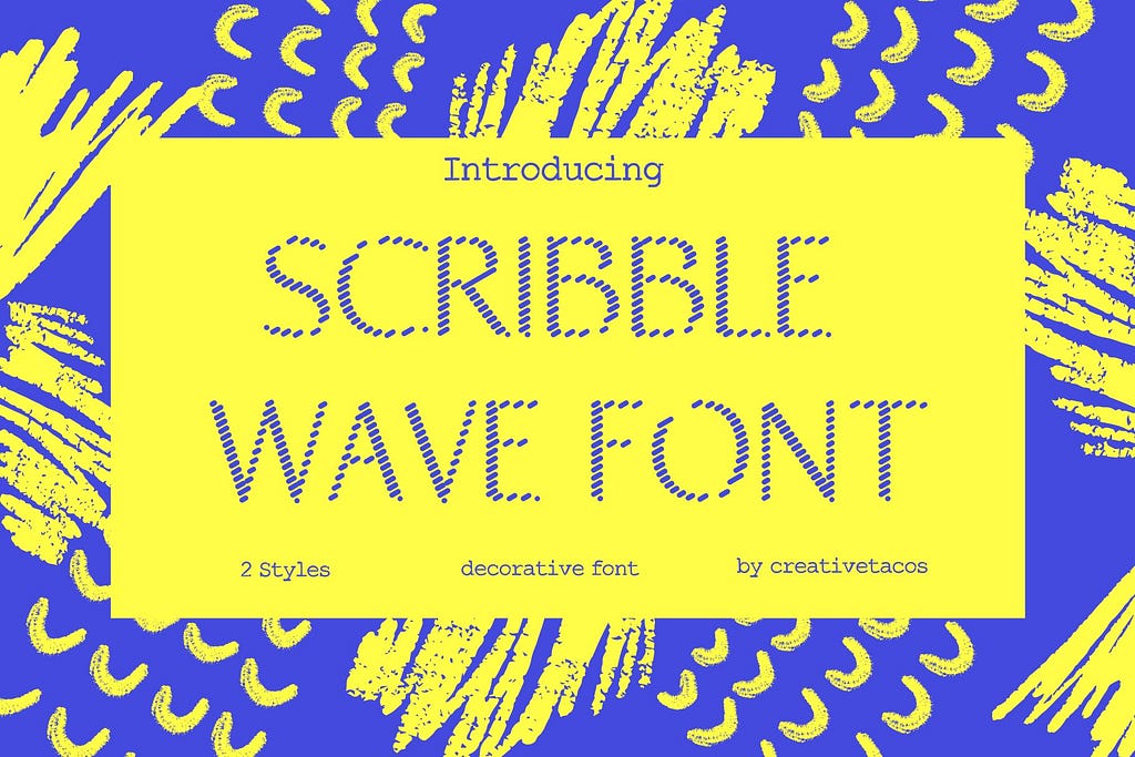 Scribble Wave Font Pack