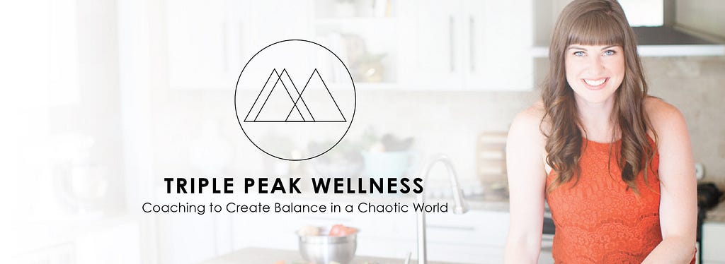 triple peak wellness logo next to ellen jaworski holistic health coach