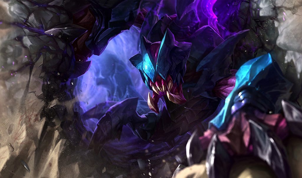 Rek’sai, a tunneling monster in League of Legends