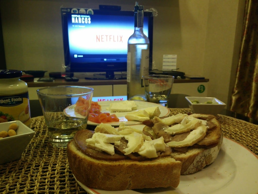 netflix y vino en bangkok