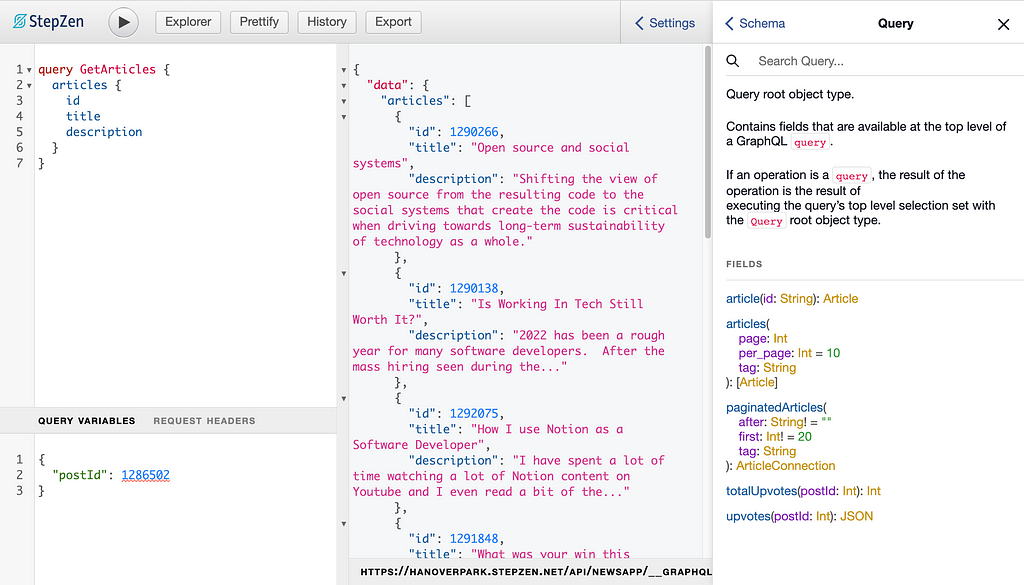 Comparison with GraphiQL 1