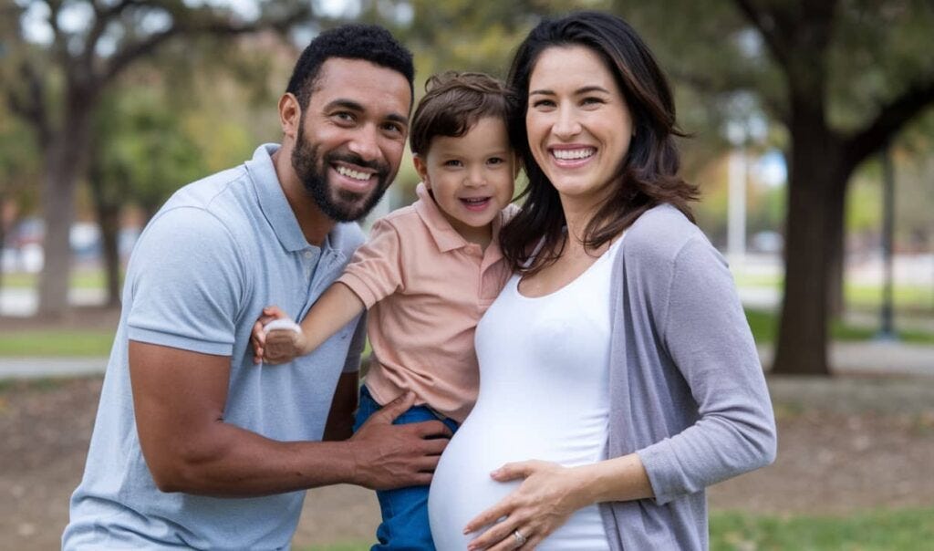 Happy Family Expecting a Baby