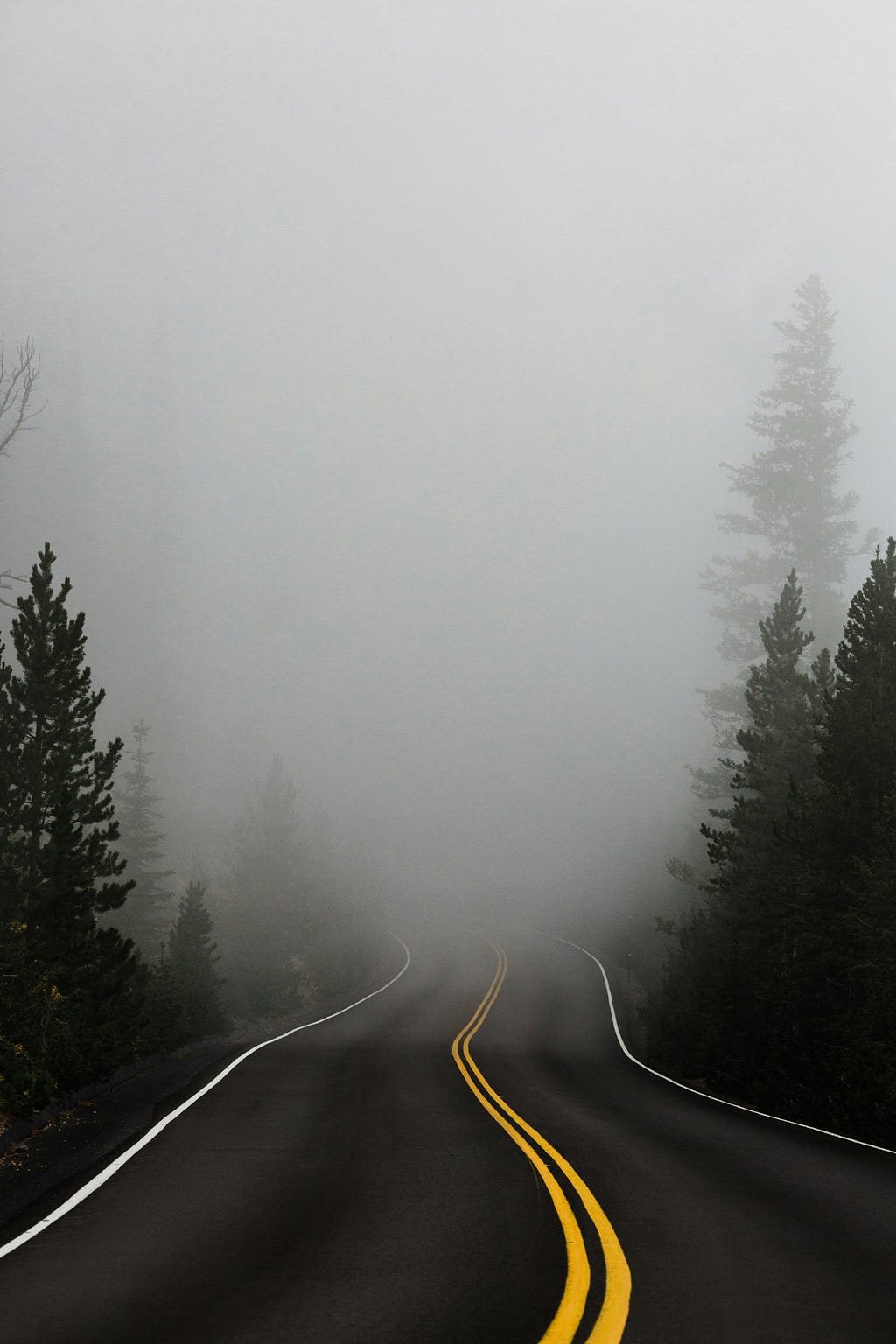 A dark, lonely road