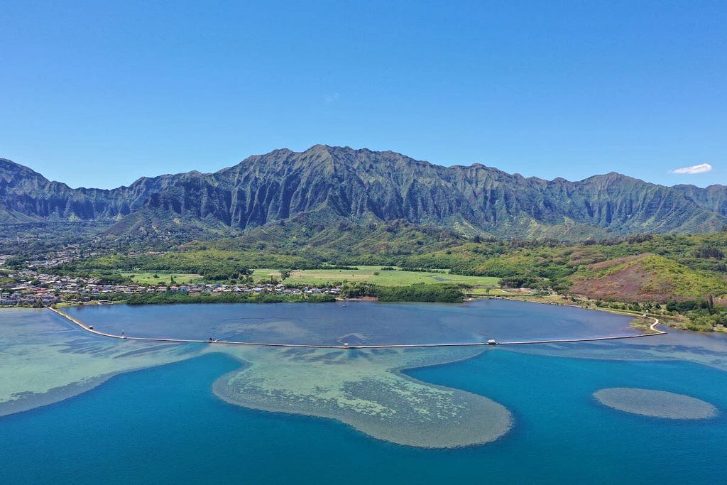 A restored Indigenous aquaculture system on the island of Oʻahu.