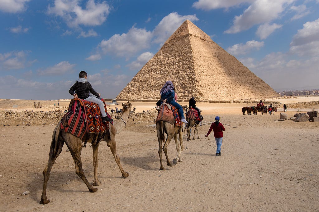 Picture of Riding Camels on Our Egypt Pyramids Tour