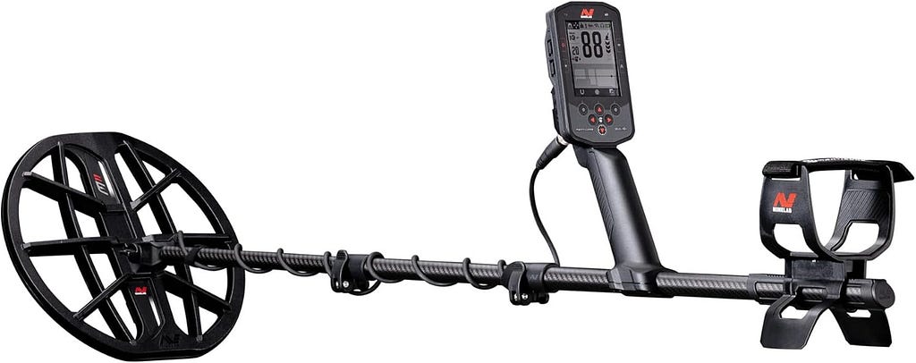 MINELAB MANTICORE High-Power Multi-IQ+ Waterproof Metal Detector for Adults with Advanced Target ID (11 Double-D Coil Included)