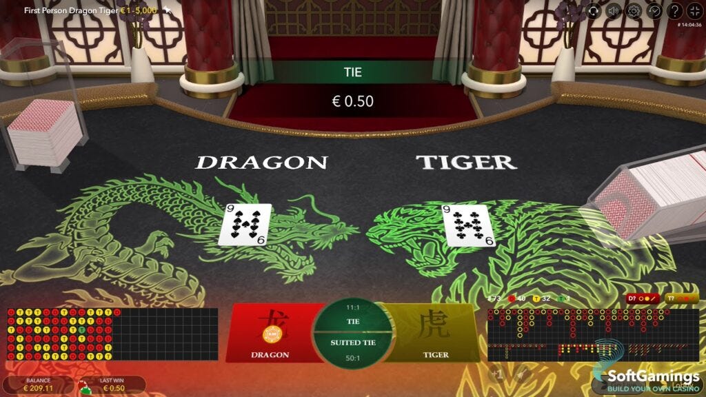 INTRODUCTION TO DRAGON TIGER LIVE CASINO GAME