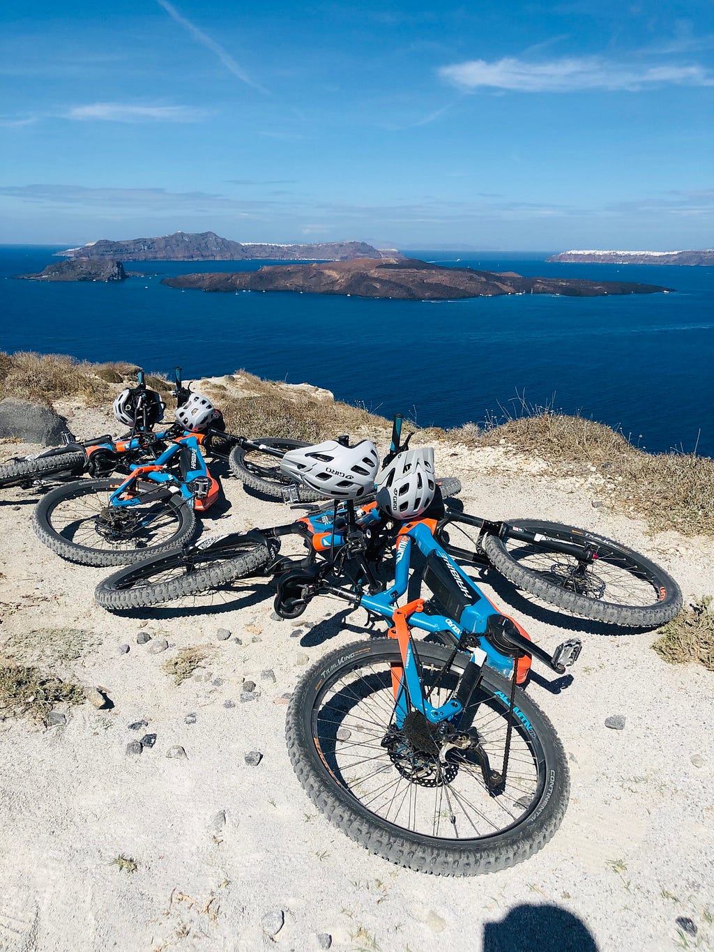 Santorini Island on an E-bike