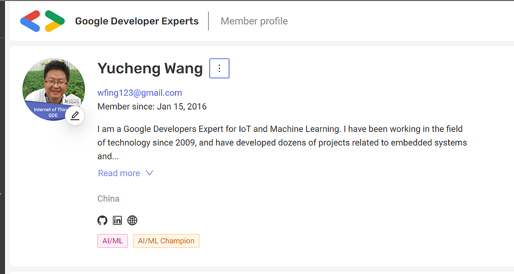 Personal introduction page of Advocu