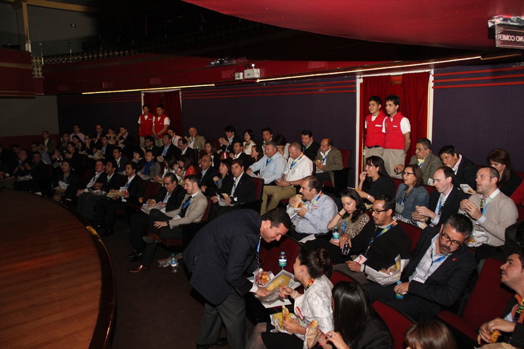 After a day of meetings and presentations, guests were taken to KidZania Santa Fe's Theater for a special surprise