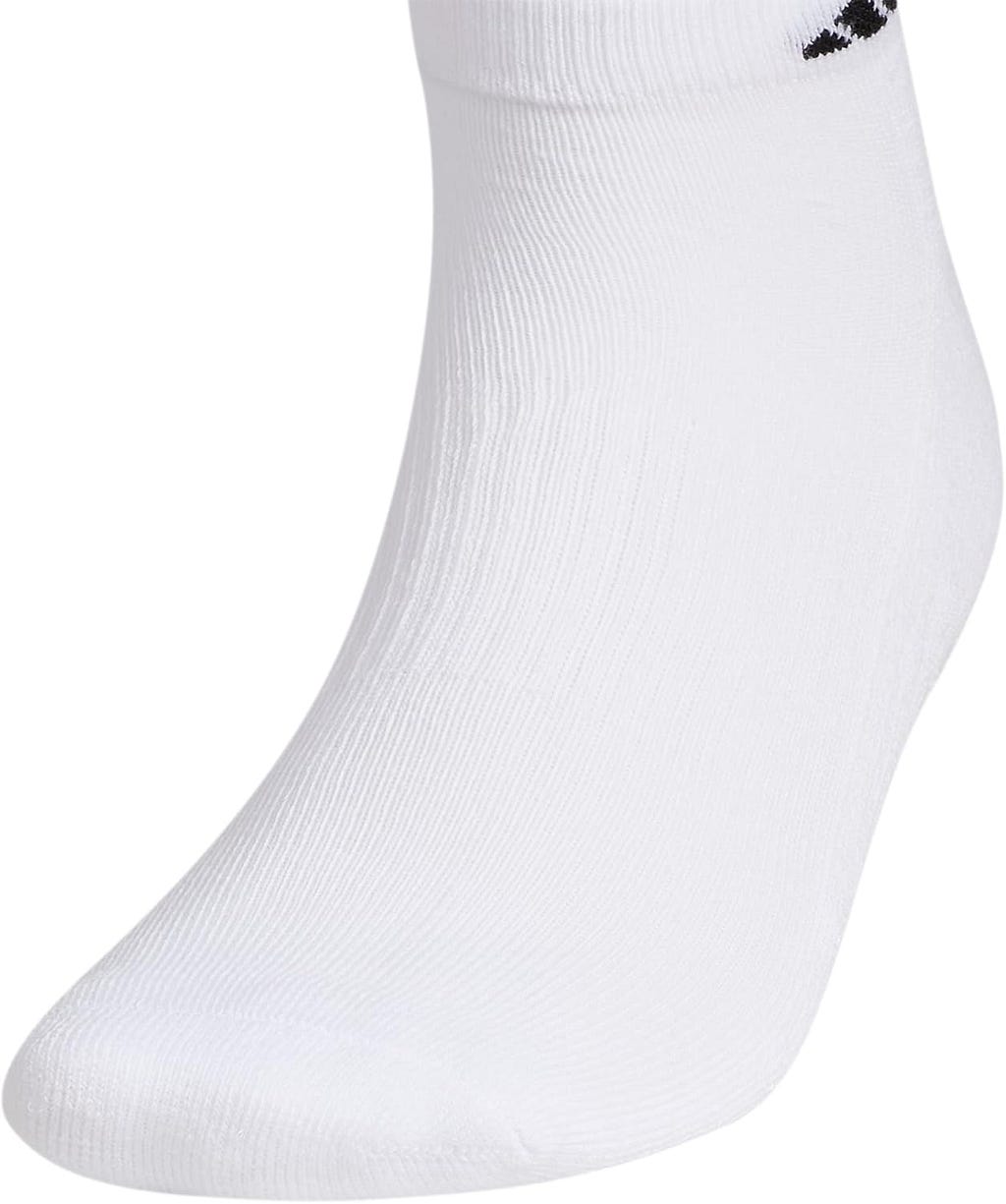 adidas Mens Athletic Cushioned Low Cut Socks with Arch Compression for a Secure Fit (6-Pair)