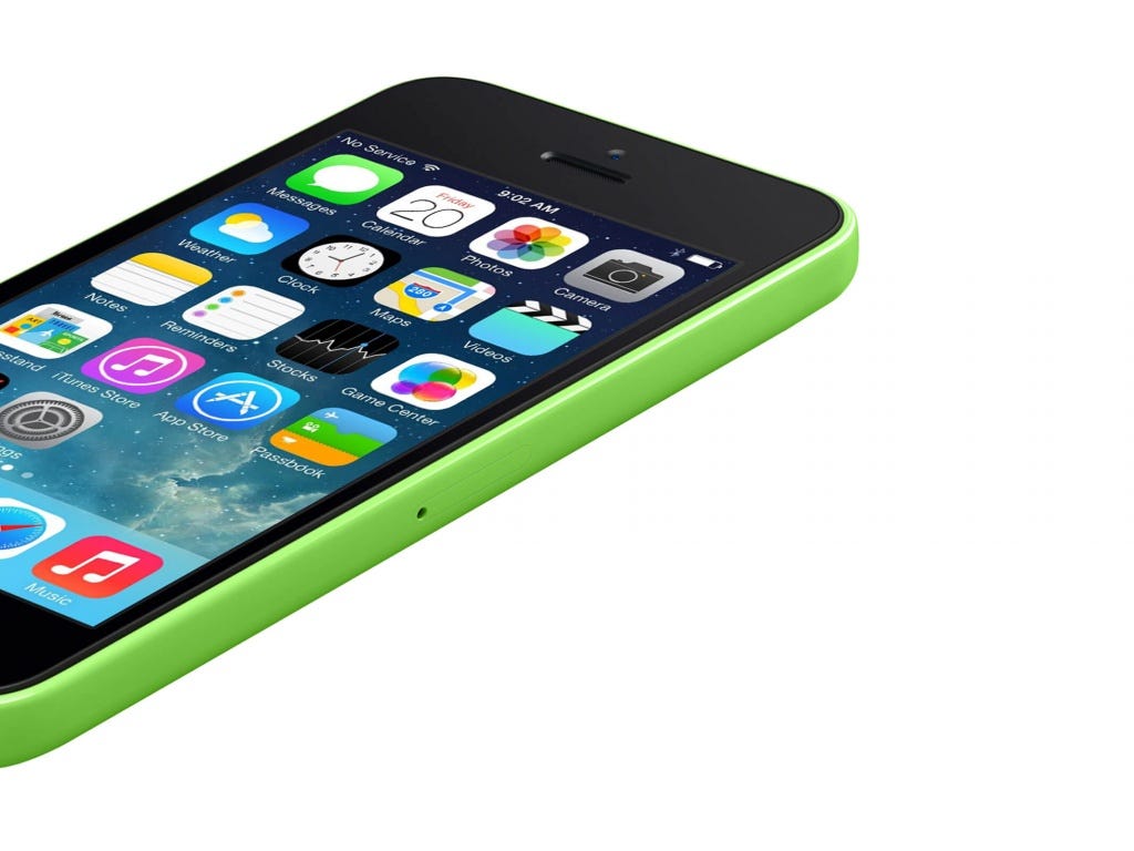 Apple iPhone 5c Green Right Side