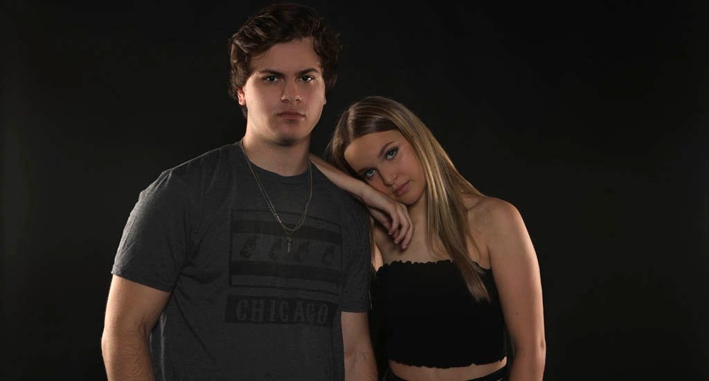 High Street lead guitarist Erik Findling and lead vocalist Phoebe Collins