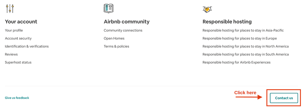 Airbnb Contact Number