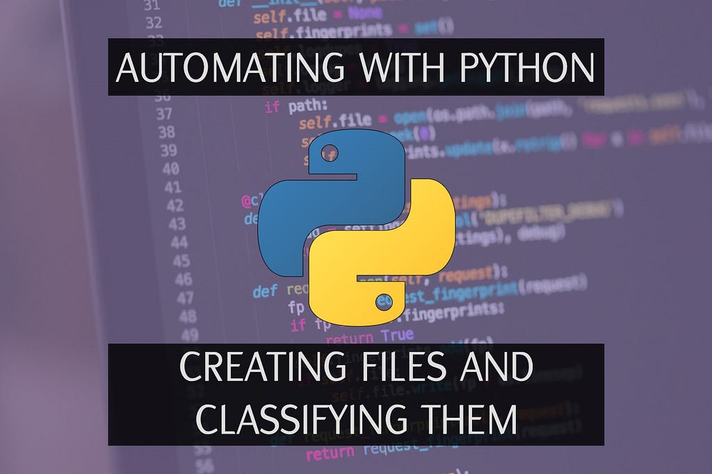 Automating with Python Creating and classifying files LaptrinhX