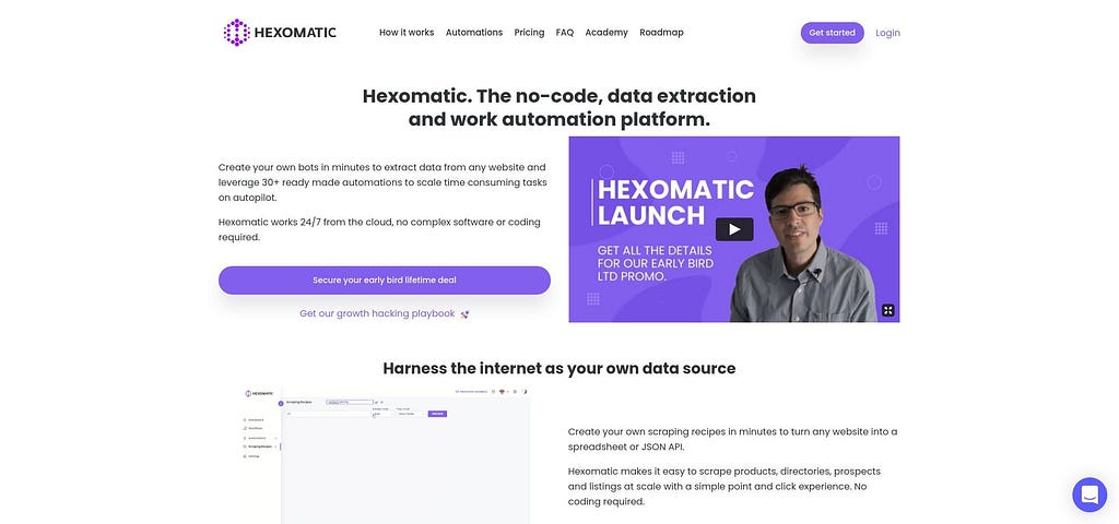 Hexomatic — The no-code, point and click work automation platform