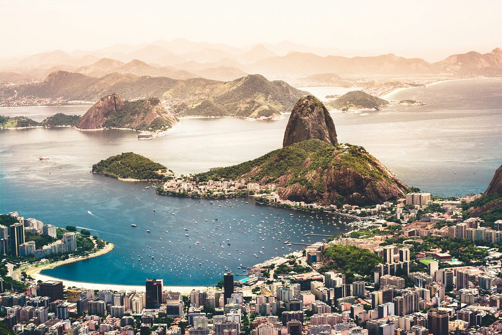 The beautiful landscape of Rio de Janeiro, Brazil