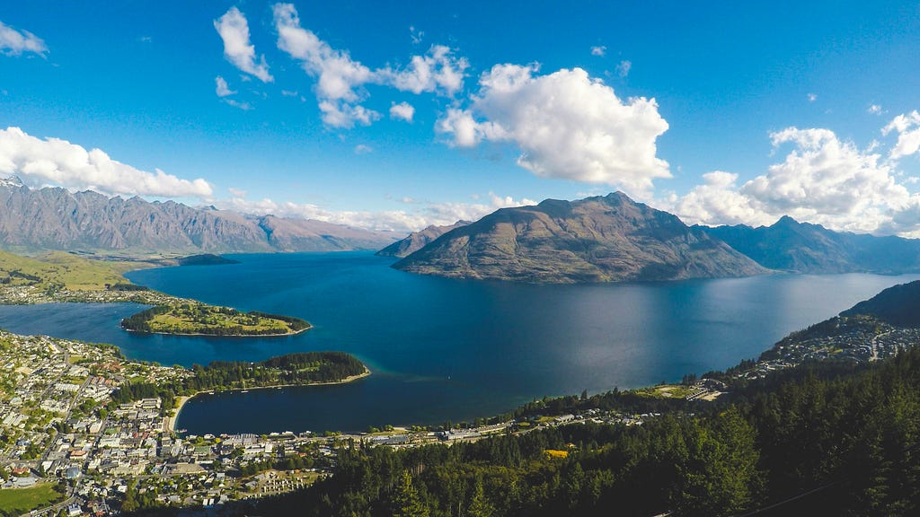 New Zealand coastline. Travel to this beautiful destination and escape the constraints of digital life.