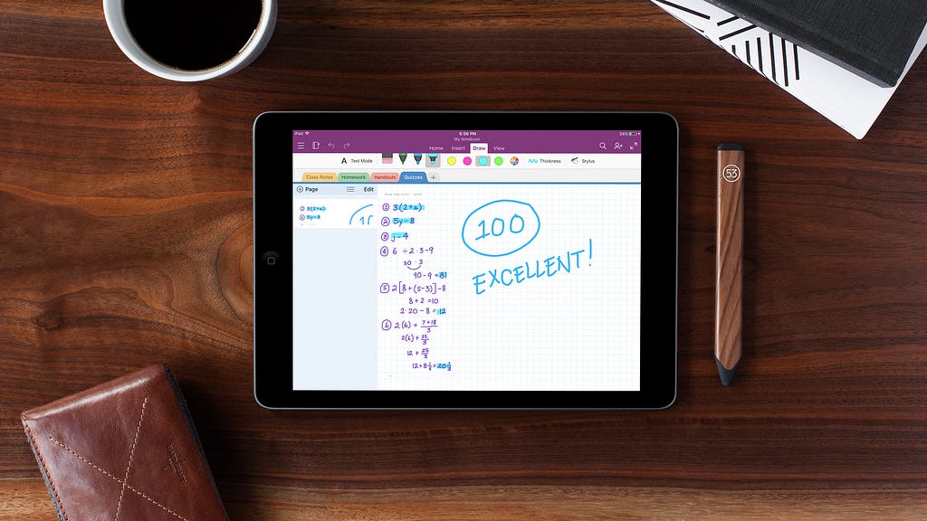 Microsoft OneNote now supports Pencil by FiftyThree