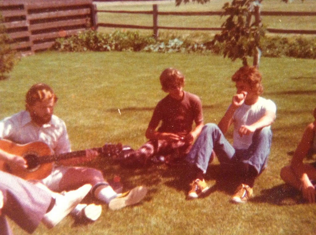 1970s backyard BBQ