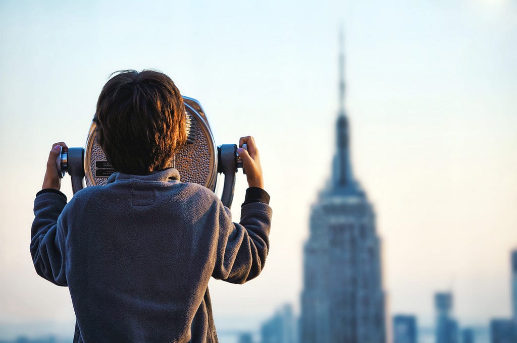 An observer observing the data stream that is the view