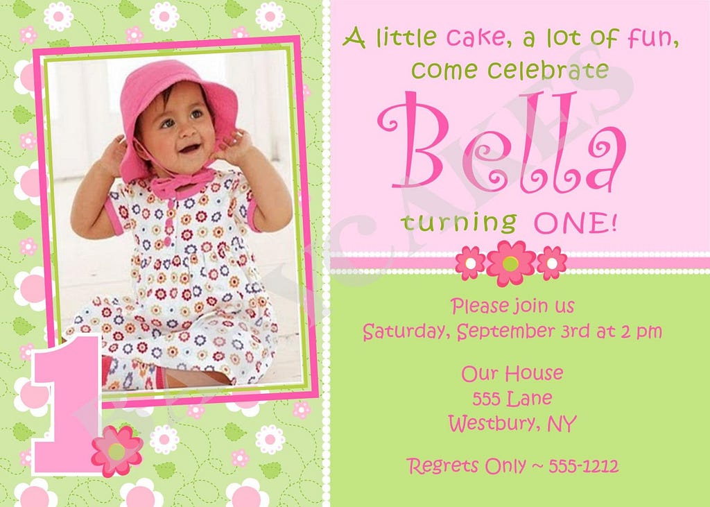 First Birthday Invitation Template Free