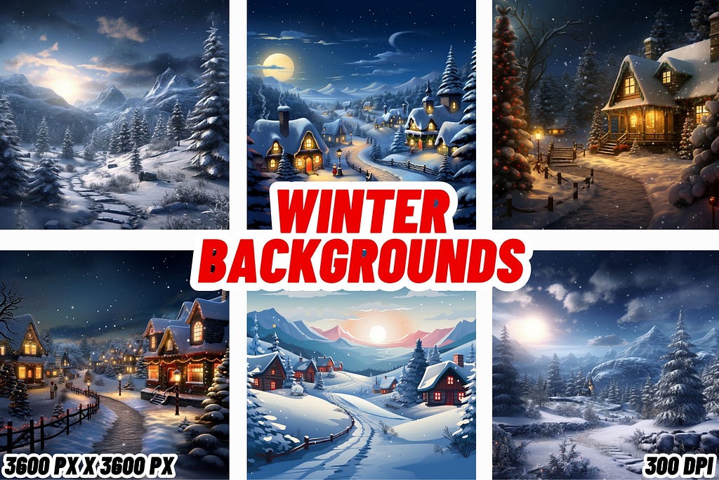 Winter Backgrounds Graphic Backgrounds
