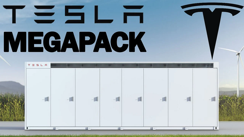 View of Tesla Megapack